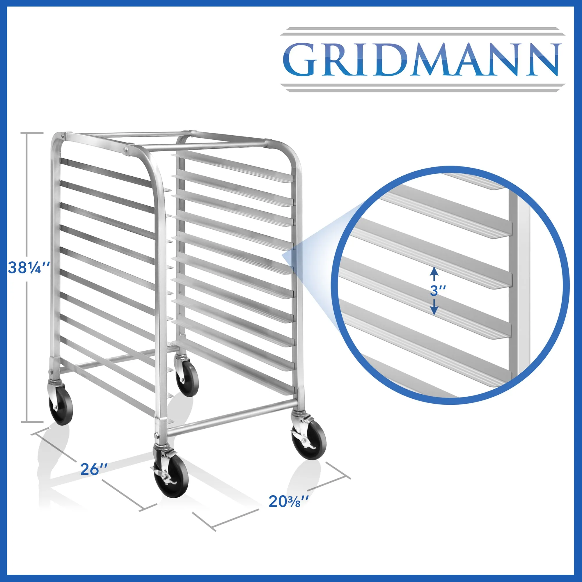 10 Sheet Commercial Kitchen Bakery Rack