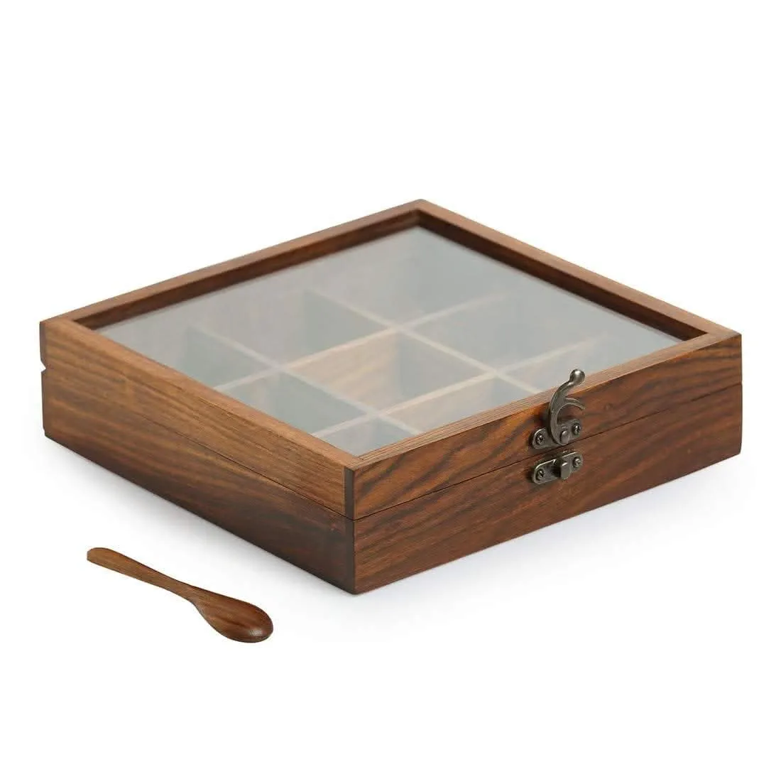 12-Piece Wooden Spice Box