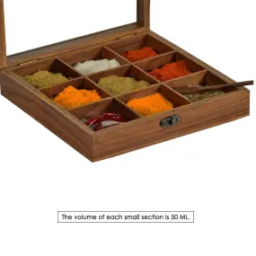 12-Piece Wooden Spice Box