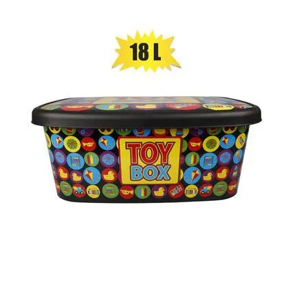 18L Deep Storage Utility Box - Kids Toy Box Printed