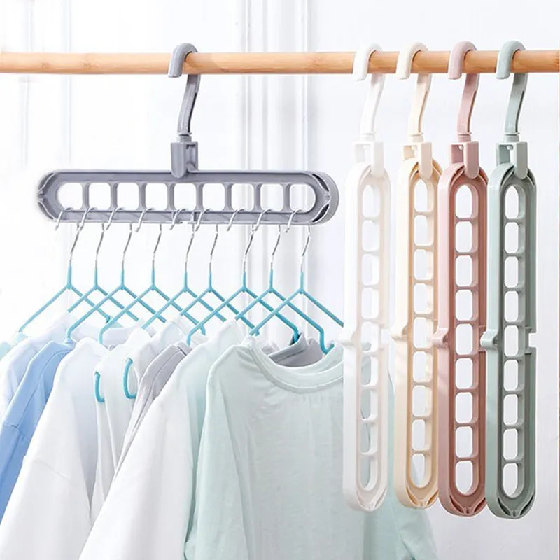 2 PCs Multi Slot Cloth Hanger