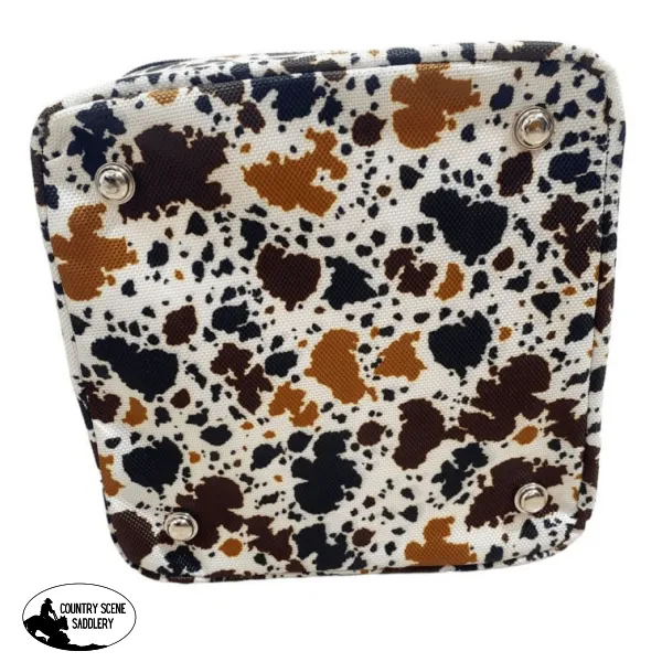 78218 Showman ® Cow Print Nylon Cosmetic Case