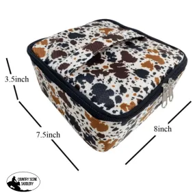 78218 Showman ® Cow Print Nylon Cosmetic Case