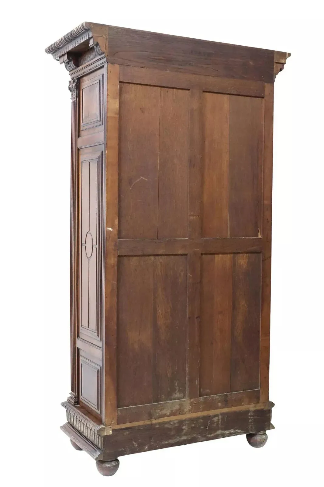 Antique Bookcase, Vitrine, Cabinet, French Renaissance Revival, Walnut, 1800s!