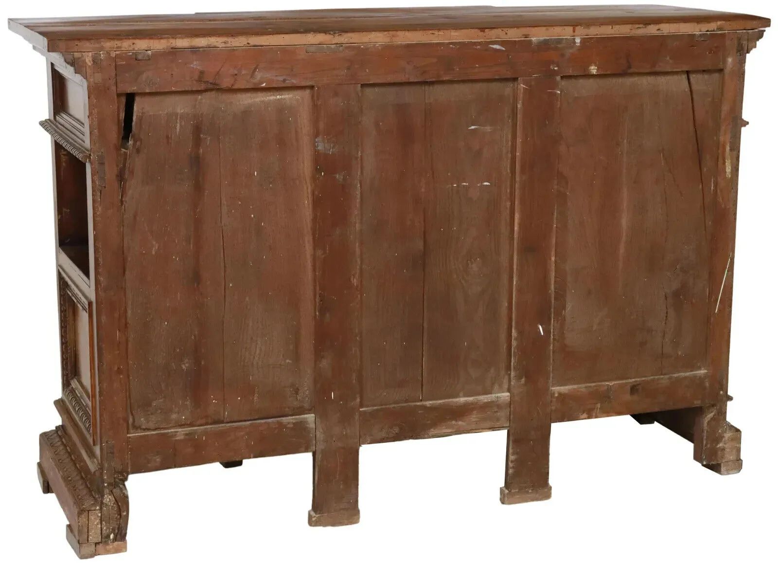 Antique Sideboard, Italian Renaissance Revival, Breakfront, Carved Walnut, 1800s