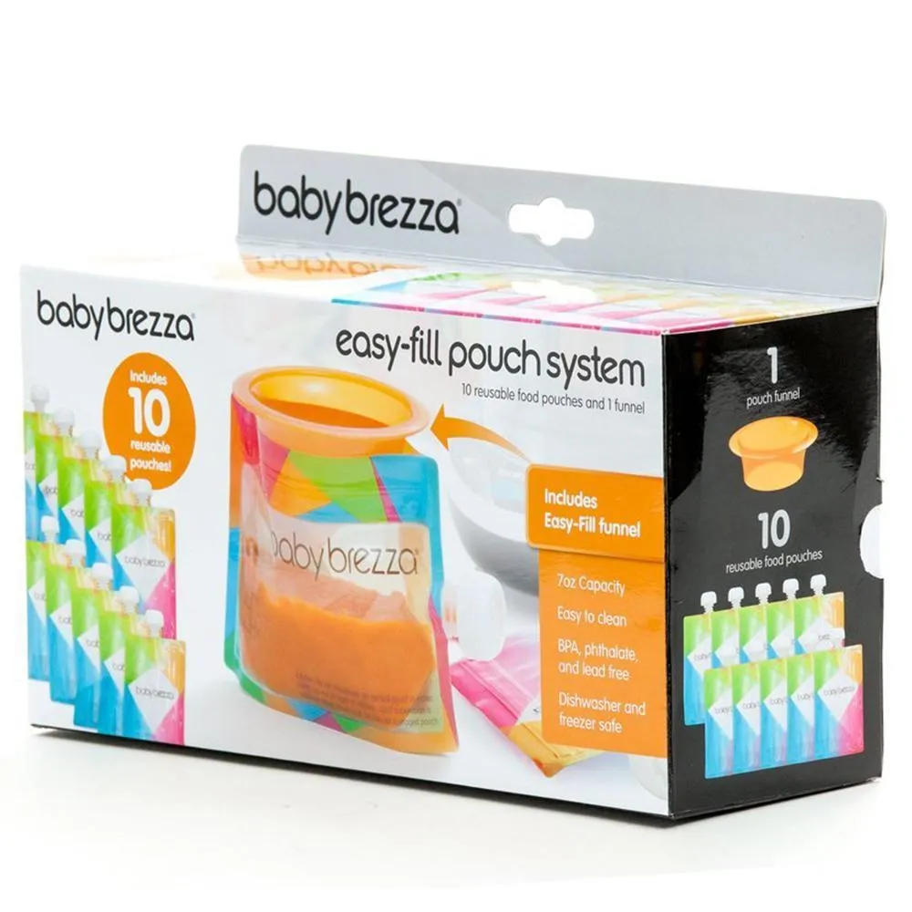 BABY BREZZA Food pouches 10pk