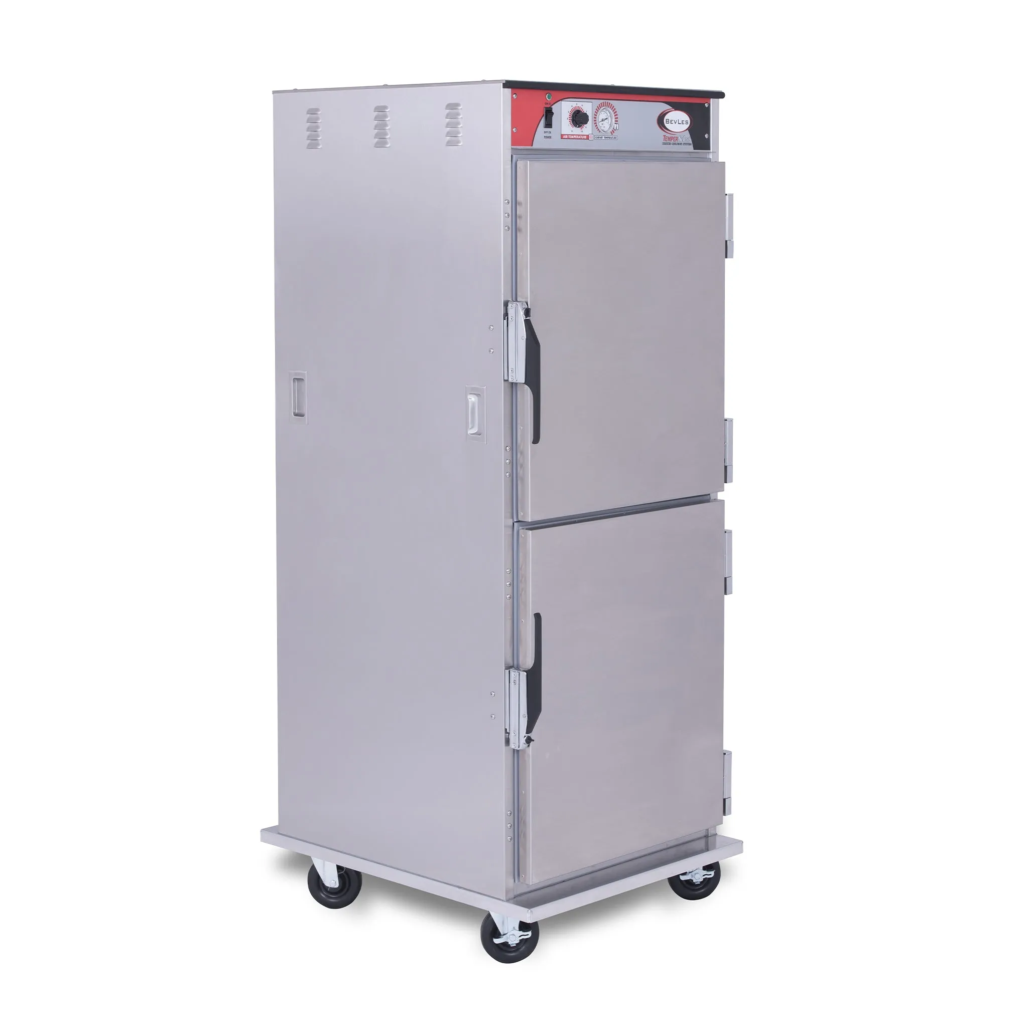 BevLes - HTSS74P161-PT, BevLes Temper Select - Pass Thru Full Size Heated Holding Cabinet, Narrow Width, 115V, in Silver