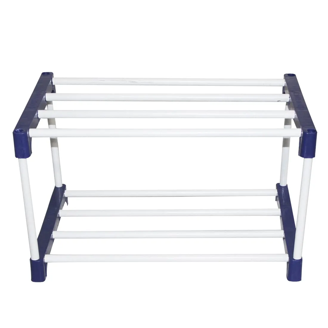 Confiado metal shoe rack 2 layer Blue & white