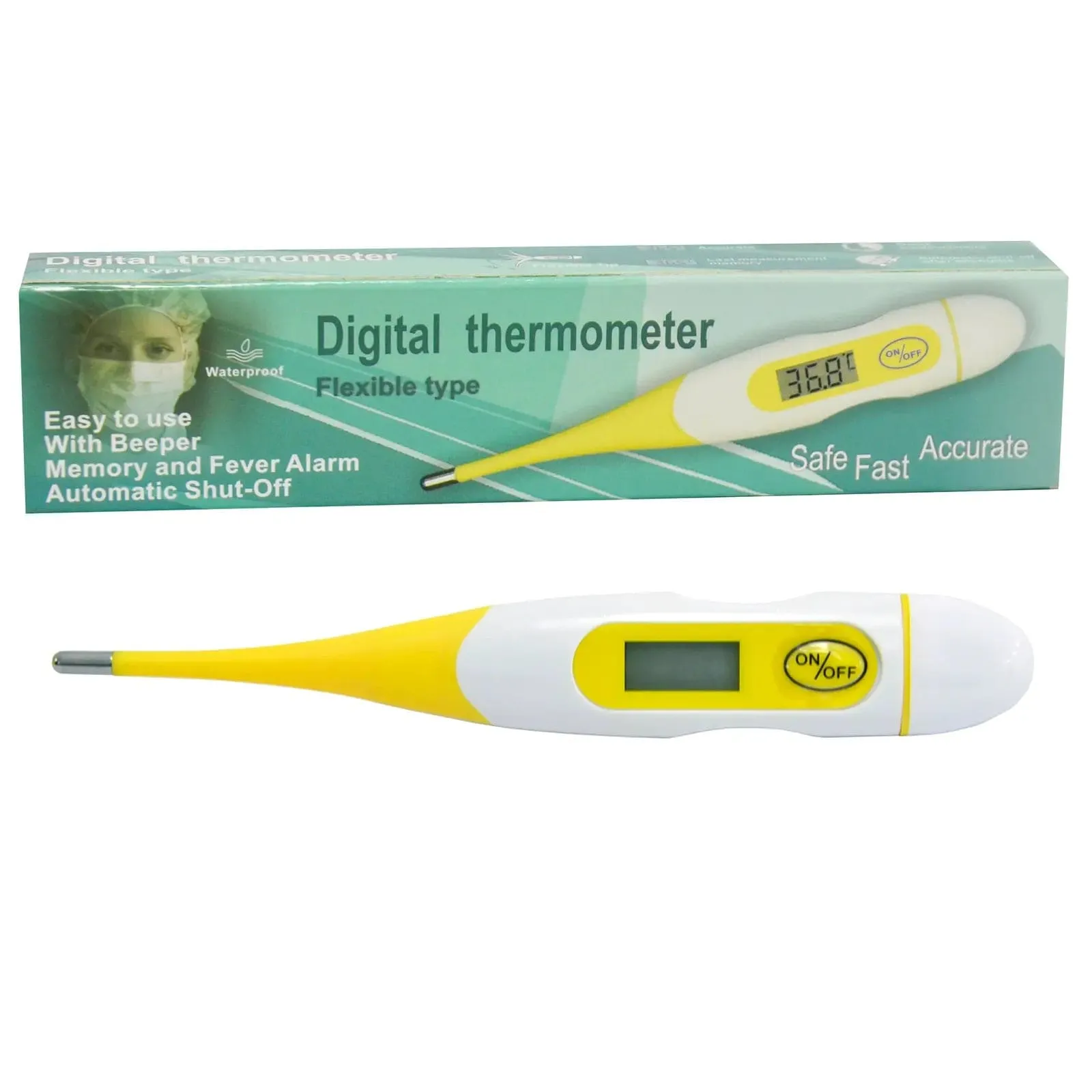 Digital Thermometer Flexible Tip Beeper Fever Alarm