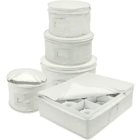 Dinnerware Storage Set Serves 12 (5 Pack)