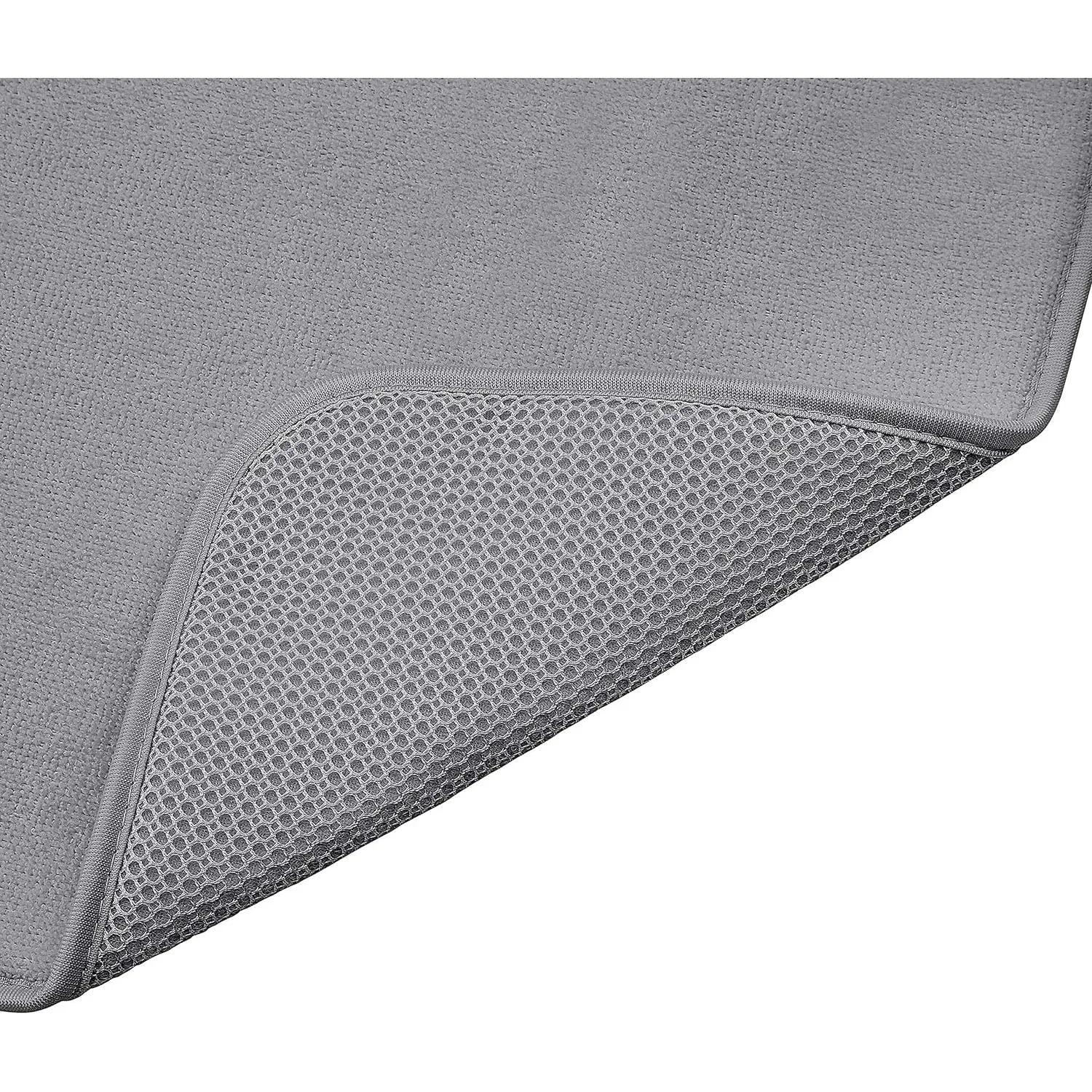 Dish Drying Mat, 16x18" (41x46cm), Charcoal, 3-Pack