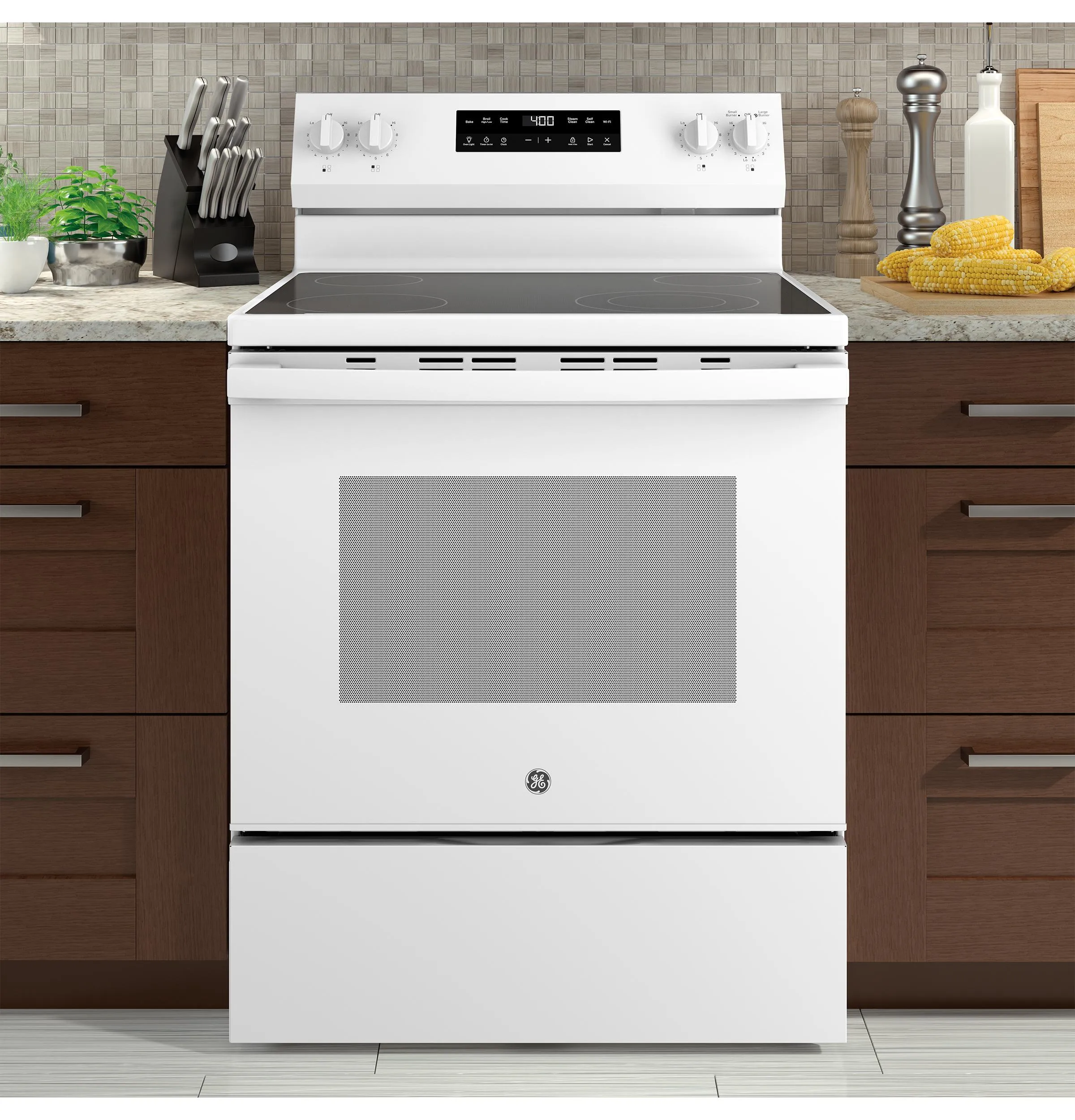 GRF400PVWW GE® 30" Free-Standing Electric Range