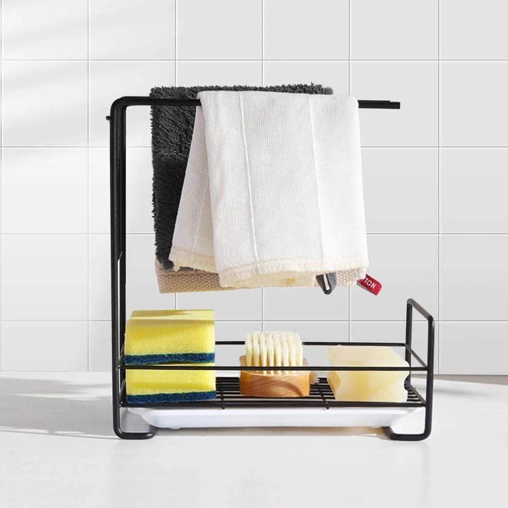 Iron Space Saving Kitchen Sink Drying Rack