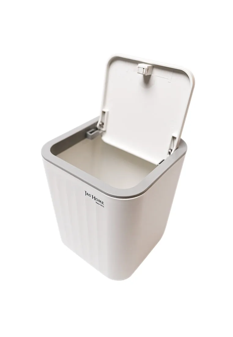 J&S Home Wave Pattern Desktop Trash Bucket