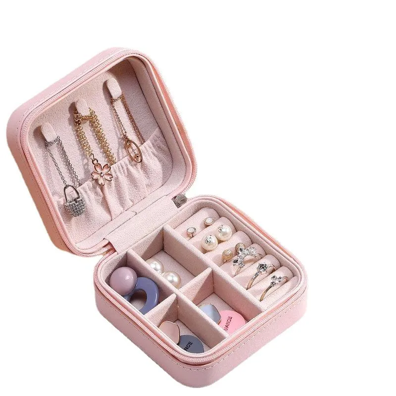 Jewelry Storage Box Simple portable   Travel   bracelet  Earring Box