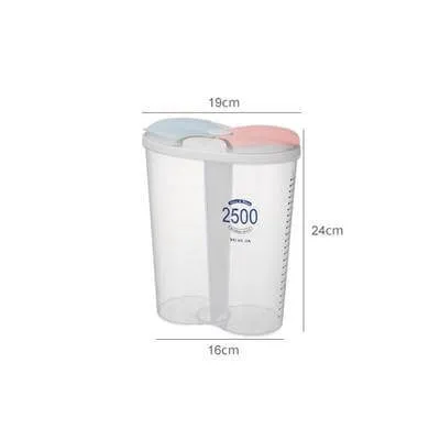 Kitchen Transparent Flower Sealed Storage Tank