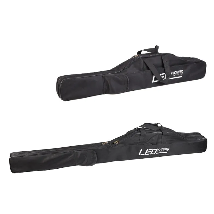 LEO 27746 Folding Fishing Rod Bag Long Fishing Gear Soft Bag, Length: 1.5m Army Green