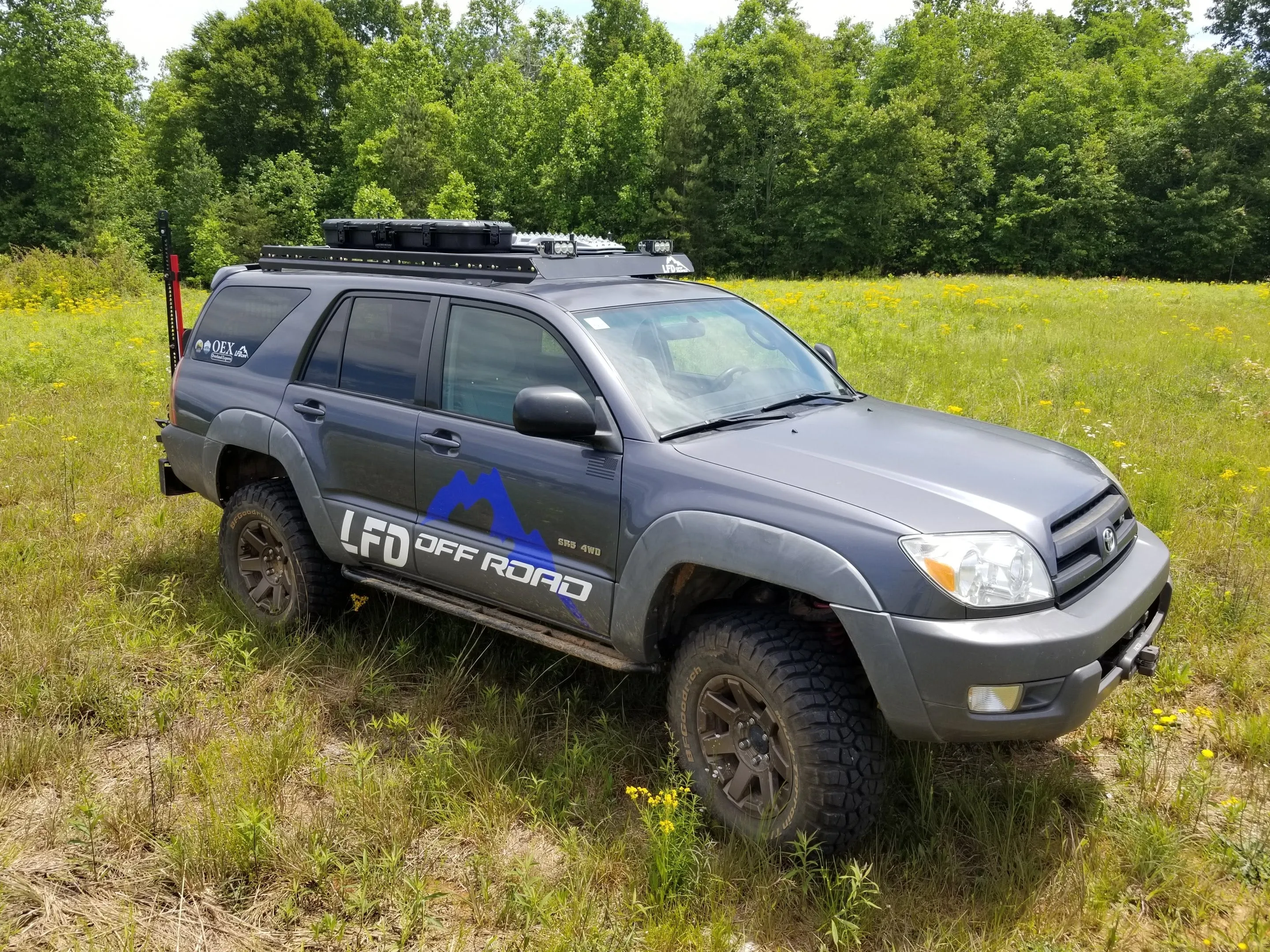 LFD Off Road 4th Gen 4Runner Roof Rack Side Rails Only - 2003-2009