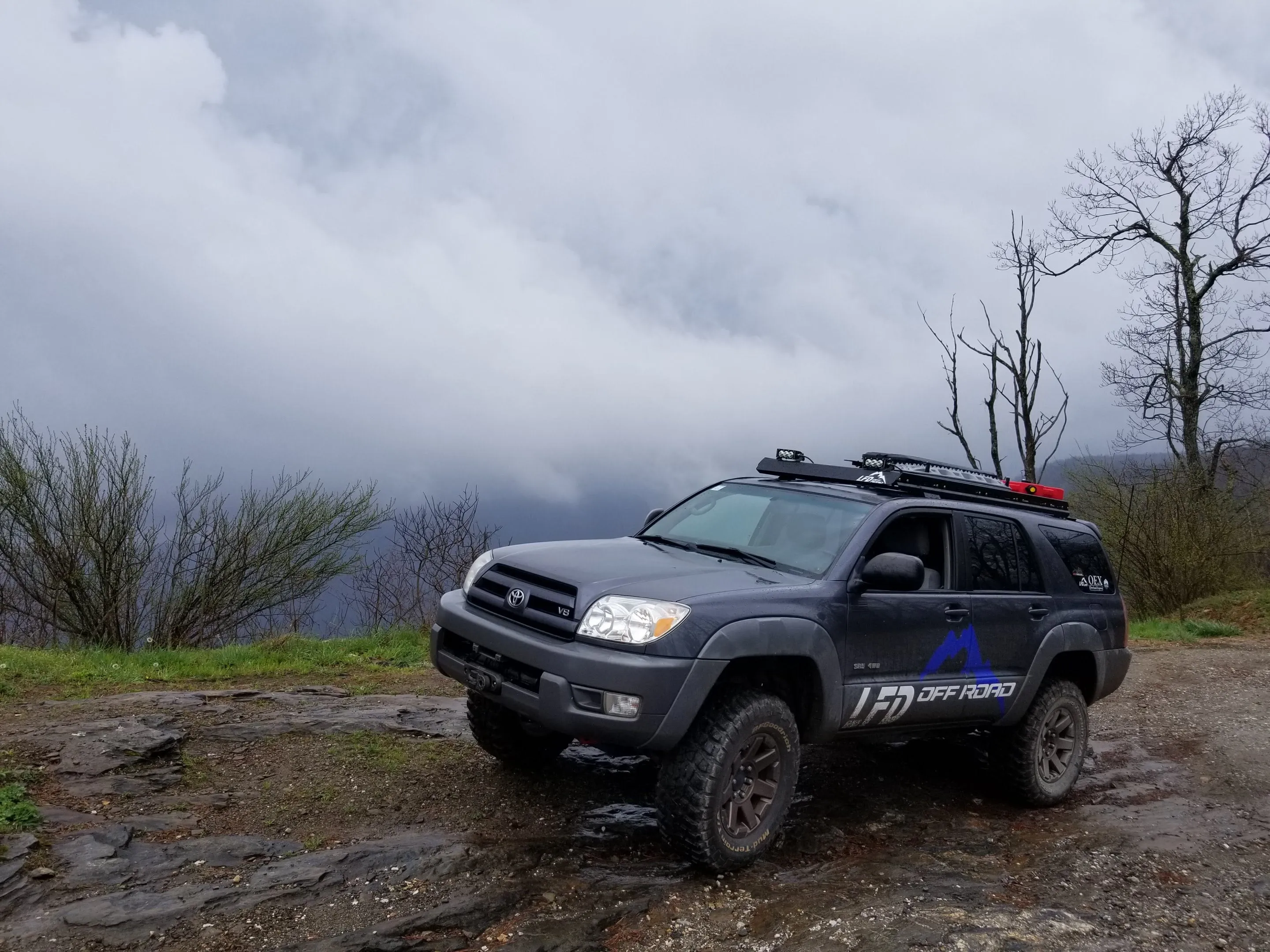 LFD Off Road 4th Gen 4Runner Roof Rack Side Rails Only - 2003-2009