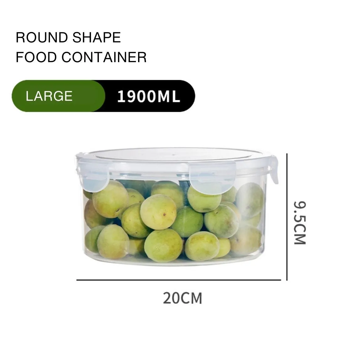 Lock It Round Plastic Food Container