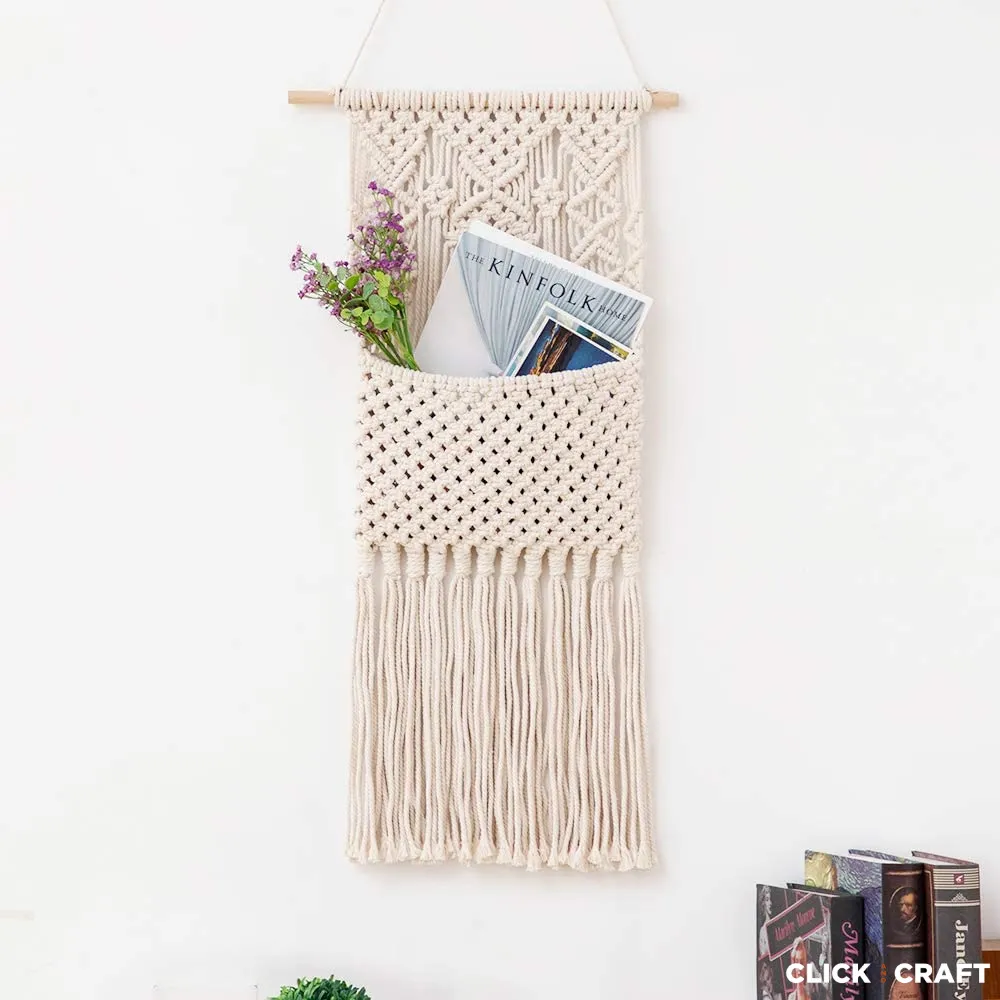 Macrame Magazine Organiser