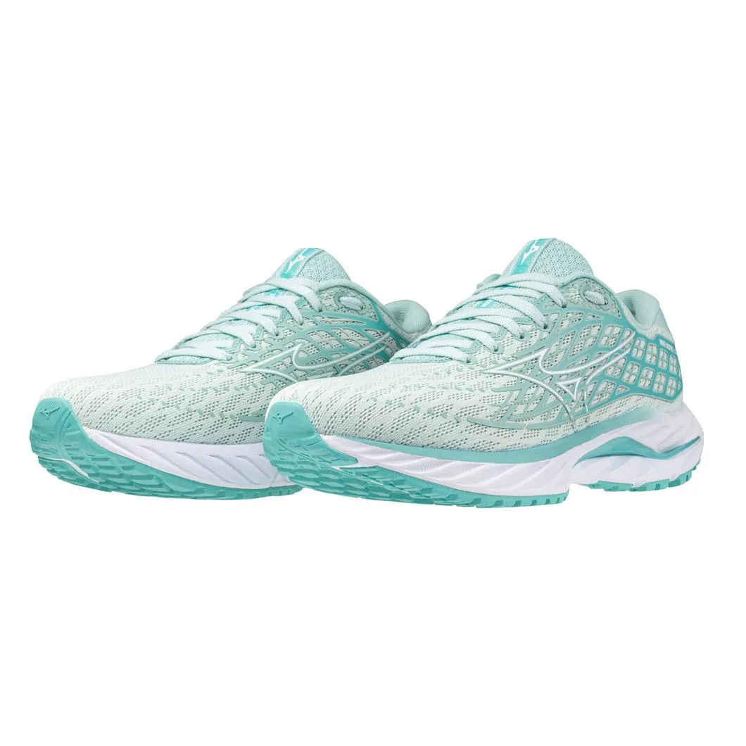 Mizuno Women's Wave Inspire 20 in Eggshell Blue White