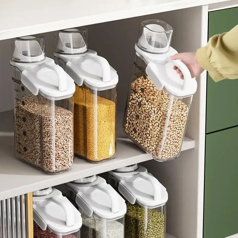 MOISTURE-PROOF CEREAL DISPENSER FOOD JAR