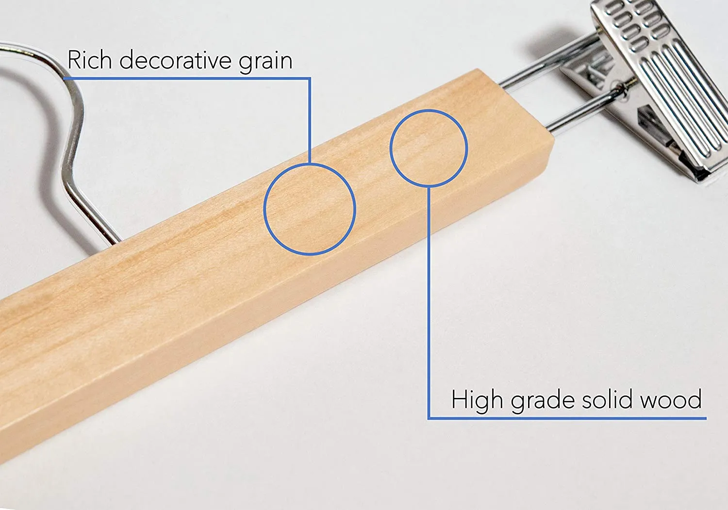 Pant and Skirt Hangers - Fixed Clips