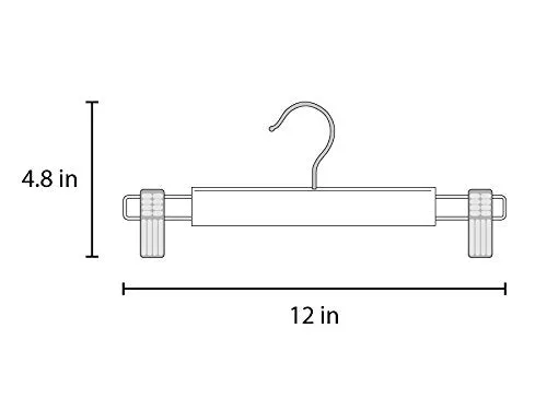 Pant and Skirt Hangers - Fixed Clips