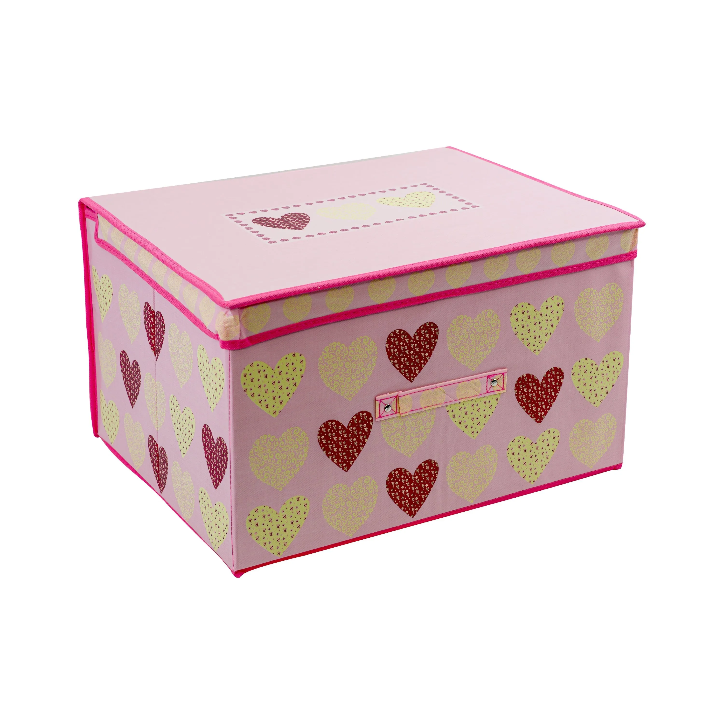 Pink Hearts Large Storage Box