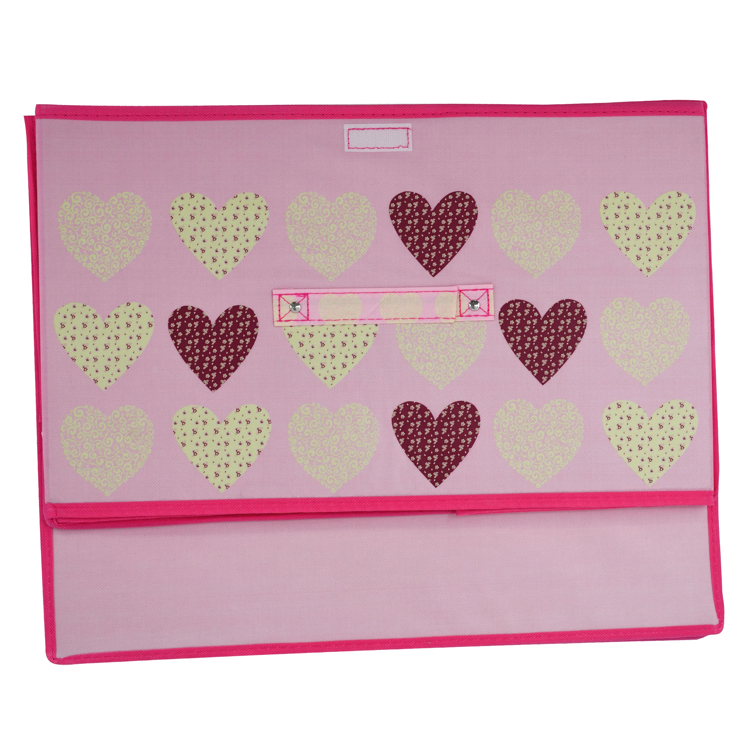 Pink Hearts Large Storage Box