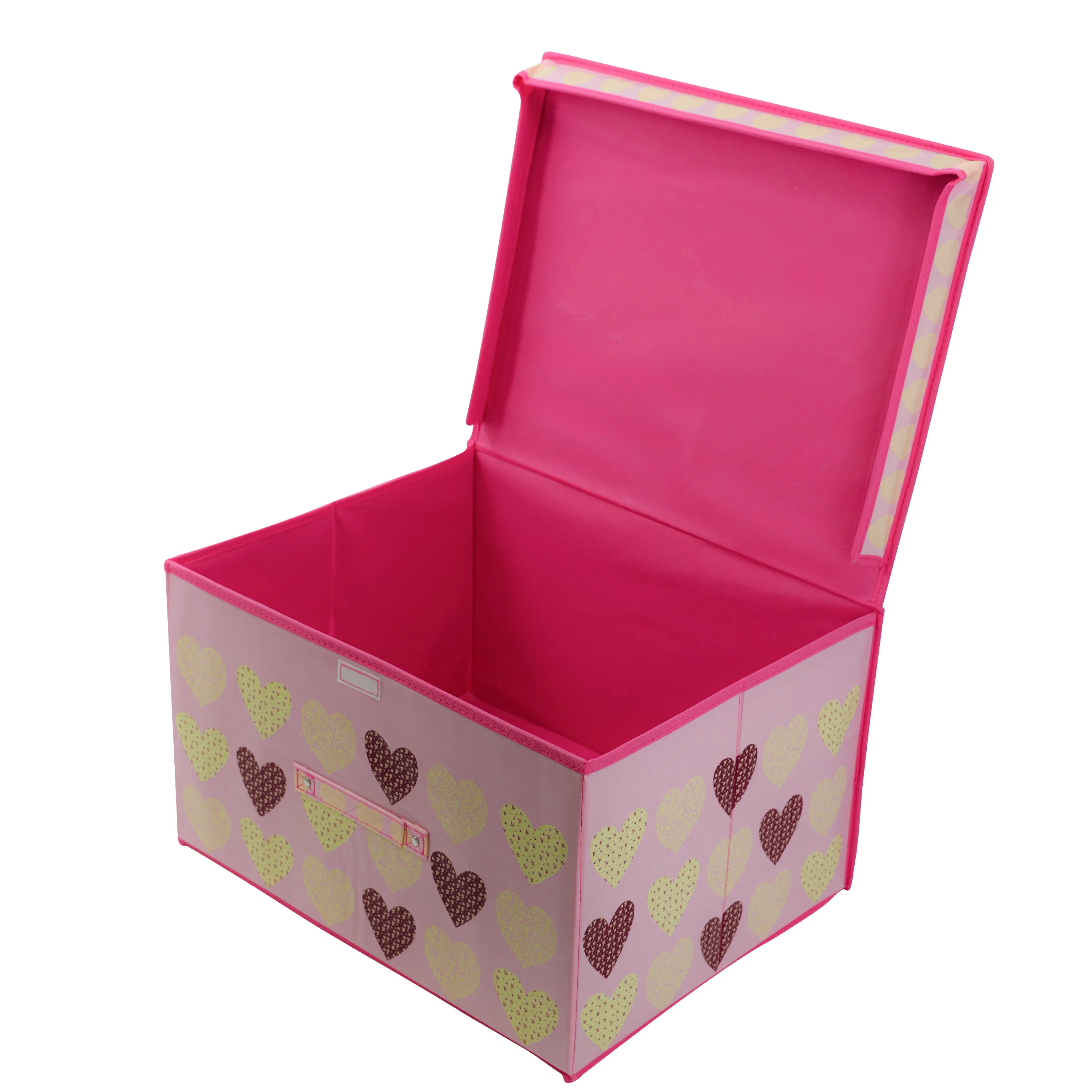 Pink Hearts Large Storage Box