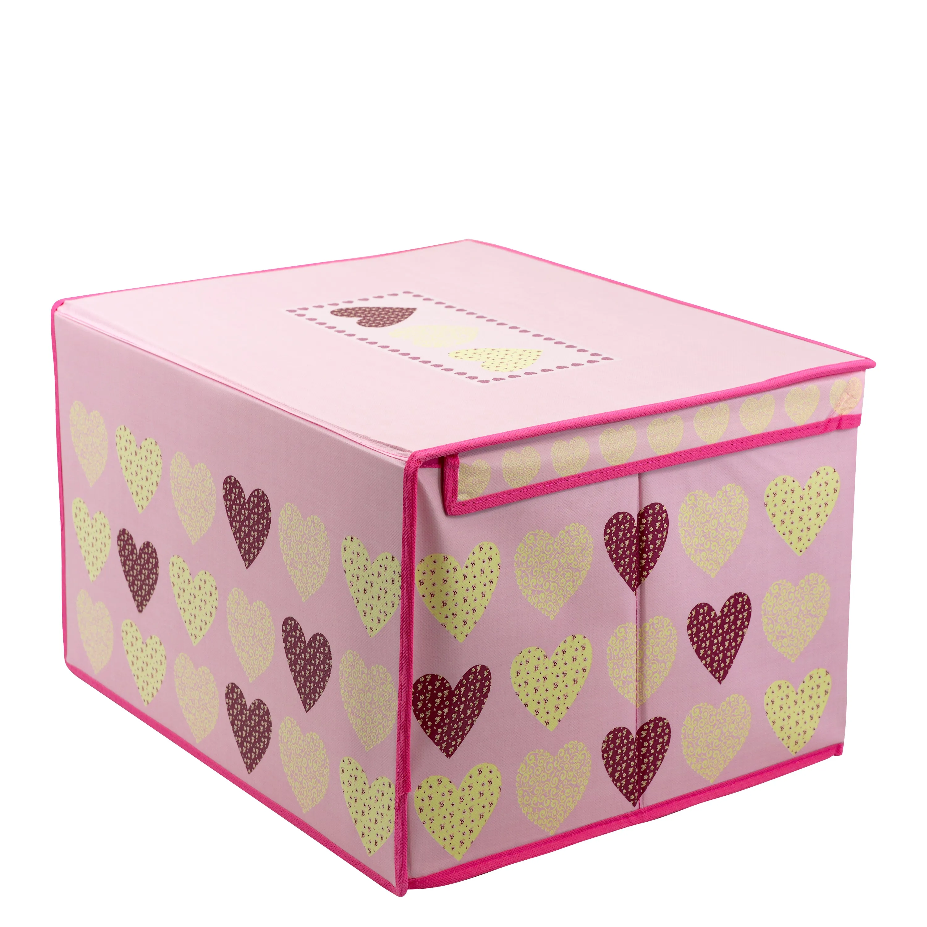 Pink Hearts Large Storage Box