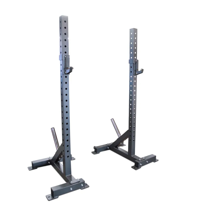 Heavy Duty Adjustable Squat Stands PL7358 - High Durability Gym Equipment for Weightlifting and Powerlifting