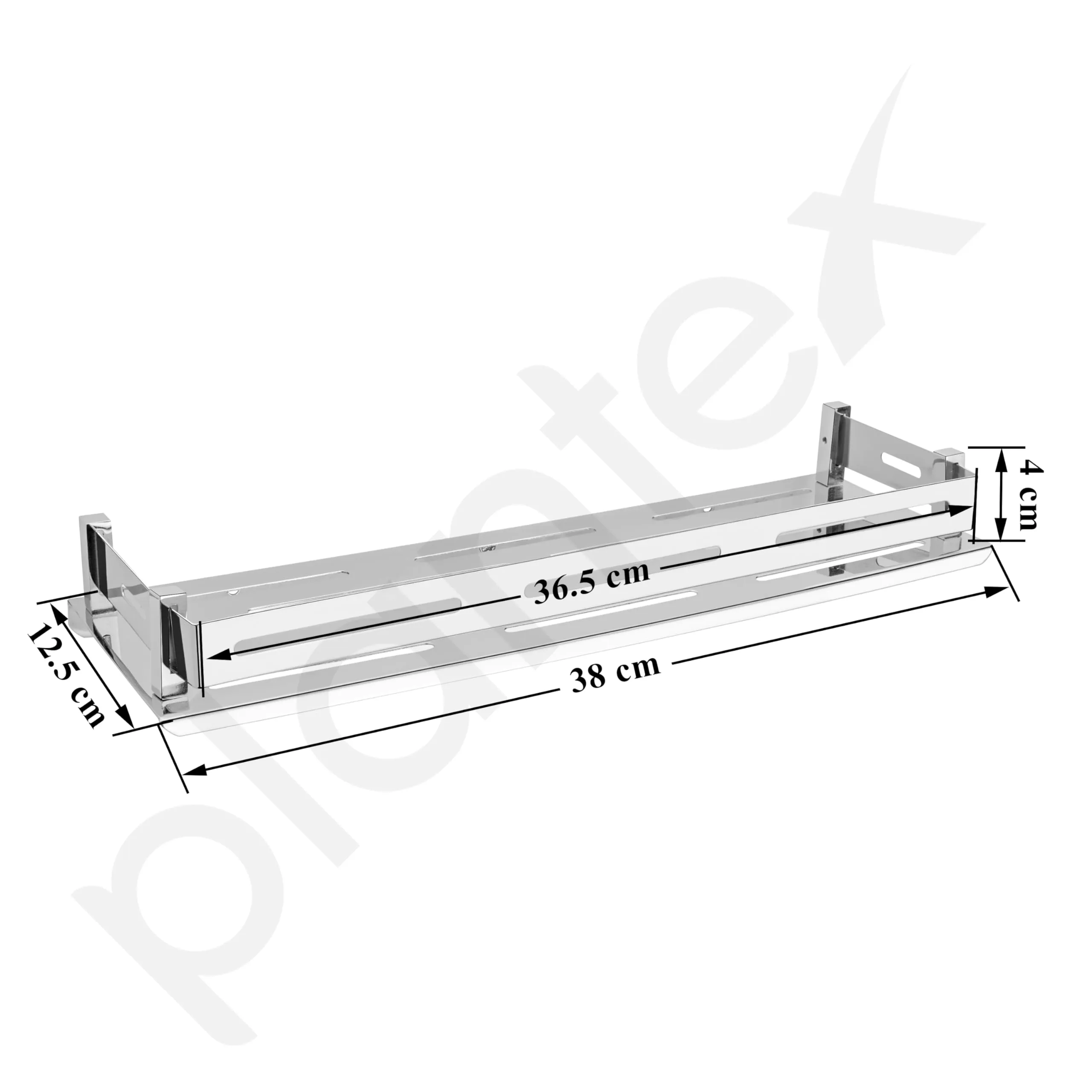 Plantex Stainless Steel Bathroom Shelf/Kitchen Shelf/Bathroom Shelf and Rack/Bathroom Accessories (15 X 5 Inches)