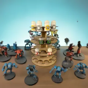 Rotating Paint Rack - For 34mm Paint Pots (GW, Citadel)