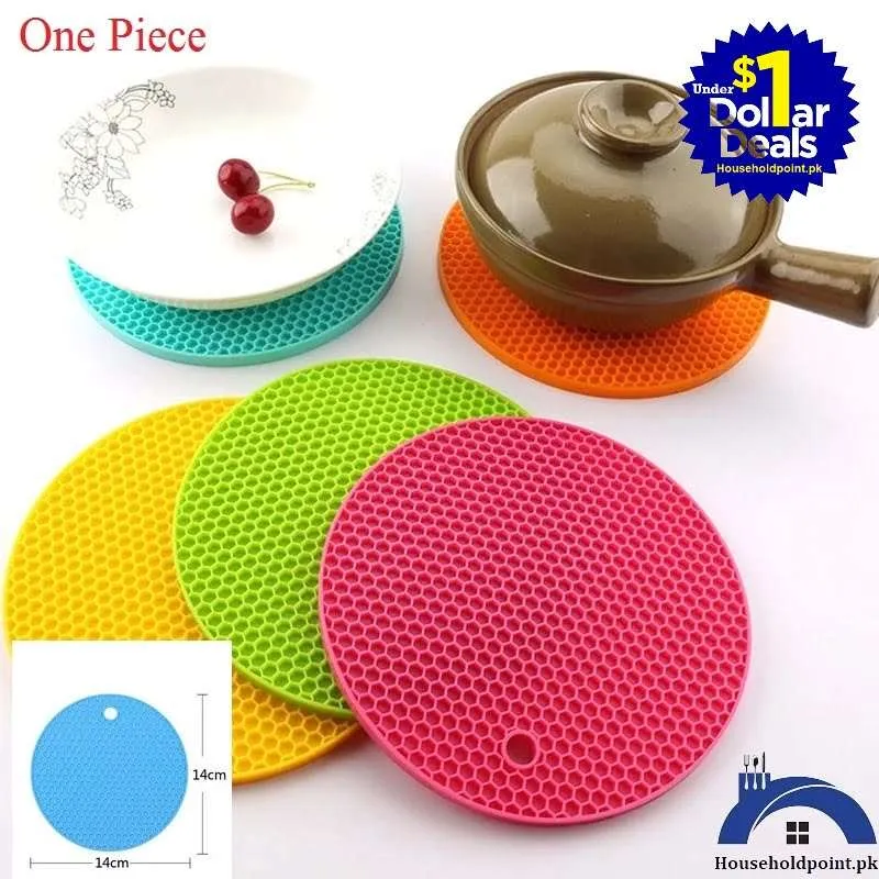 Silicone Round Mat (Pack Of 2)