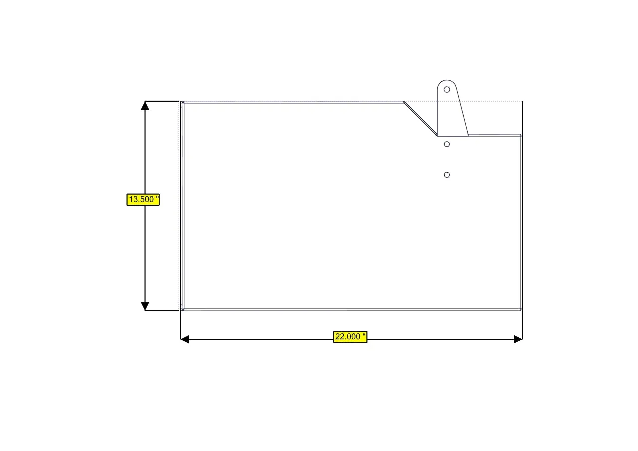 Sofa Storage Box, 34", Deep