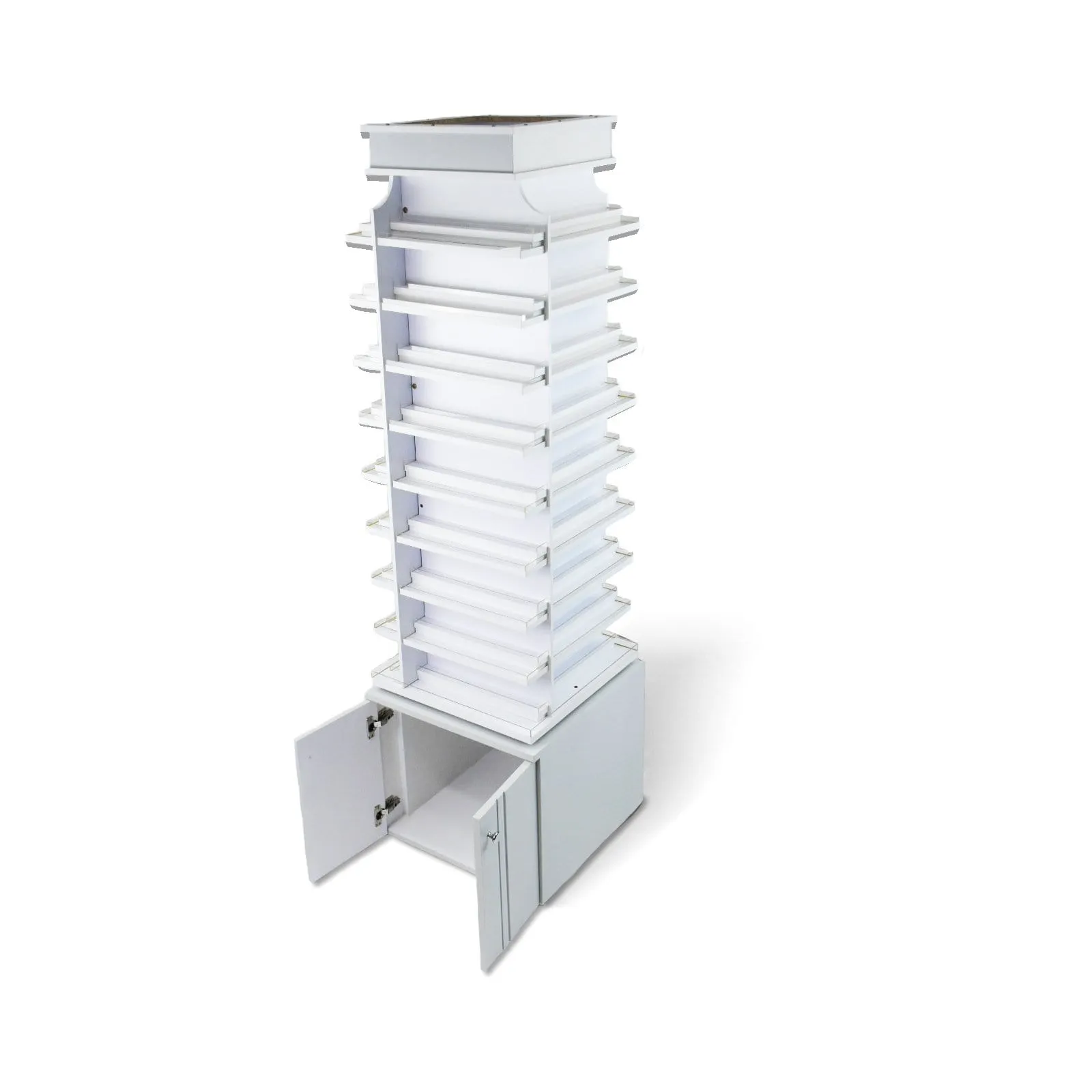 SONOMA 360 Degree Swivel Polish Display Shelf (Double Shelves)