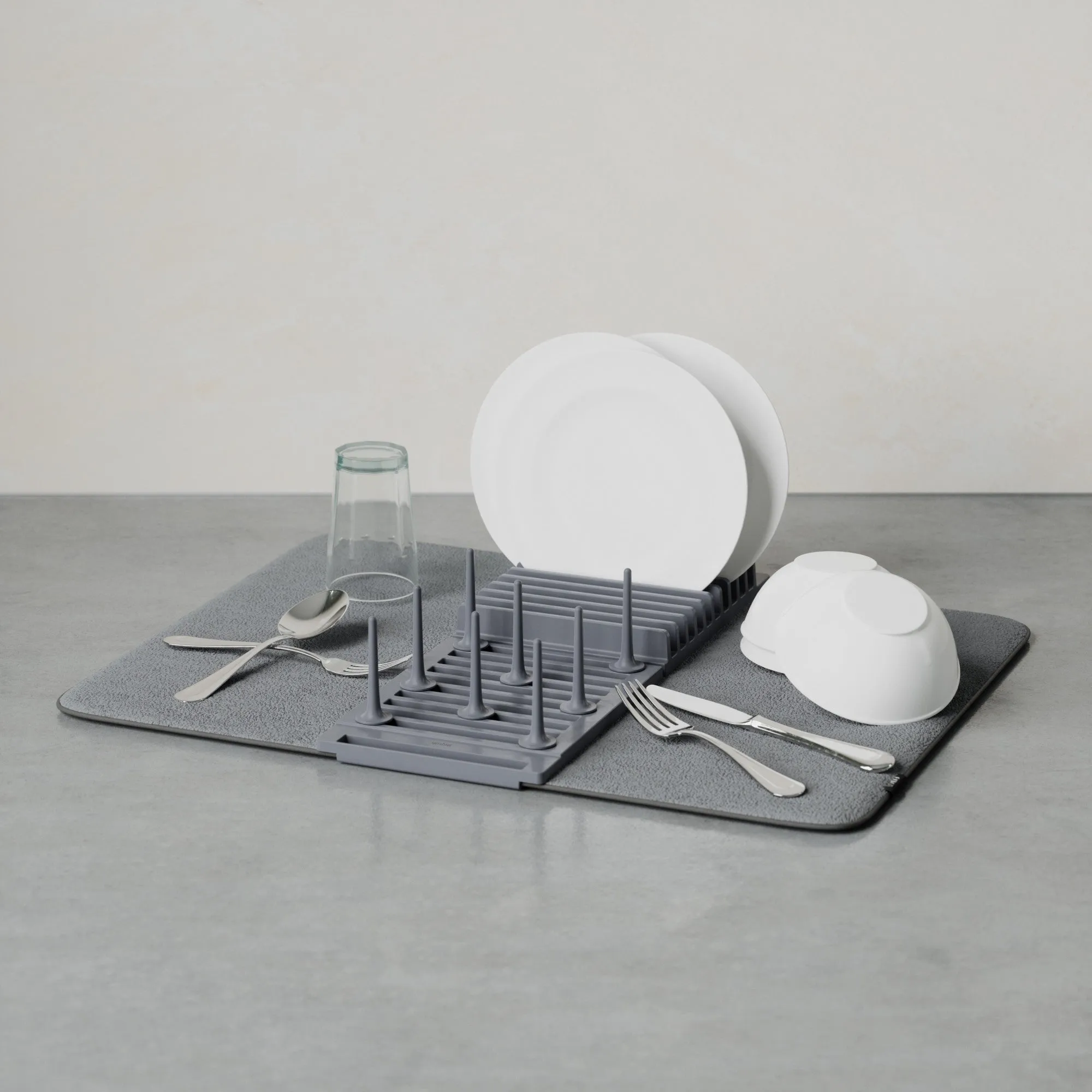 UDry Peg Dish Rack with Mat