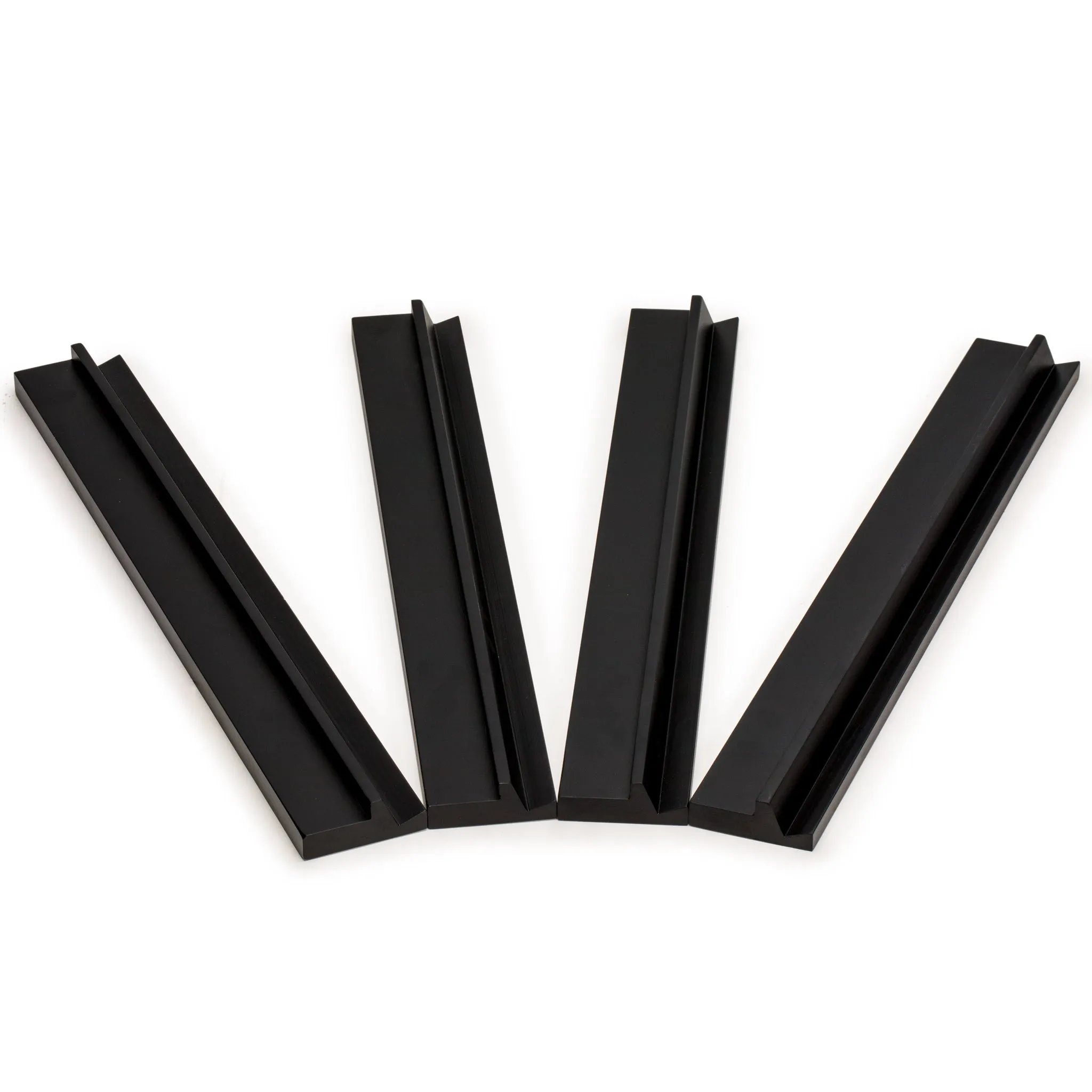 Wooden Mahjong Racks, 18" - Classic Black - Set of 4